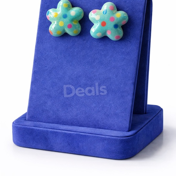 Colorful Flower Earrings - Picture 3 of 5